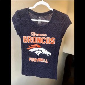 Denver Broncos y2k Fitted T-shirt